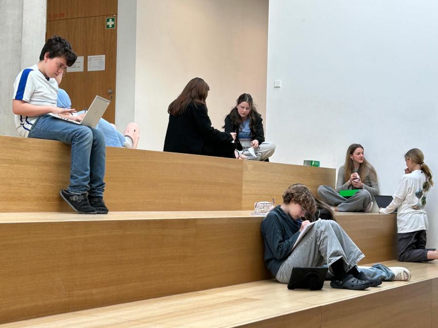 Arbeiten auf der Lerntreppe