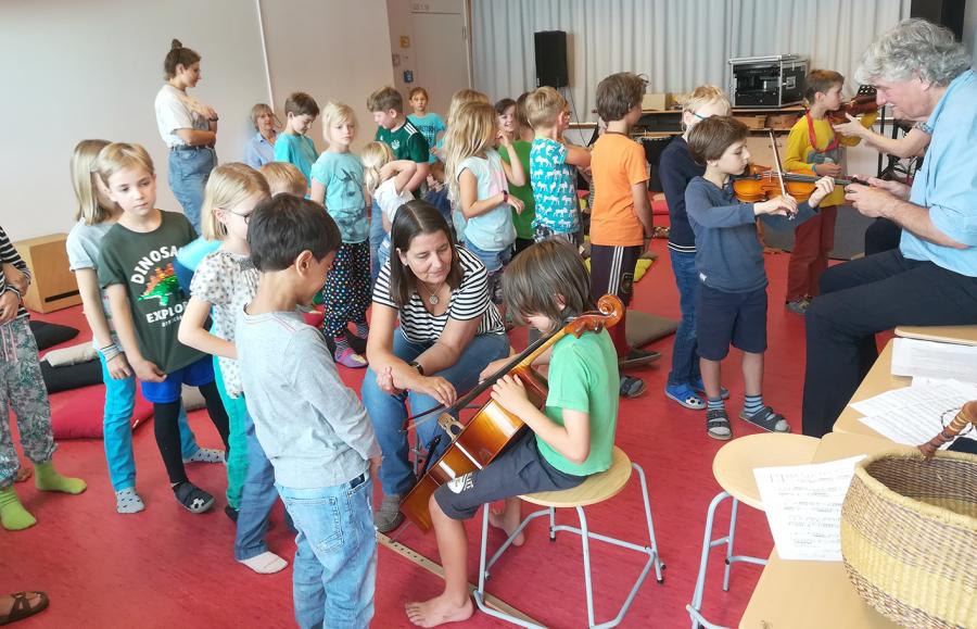 Instrumentenvorstellung Geige, Bratsche und Violoncello